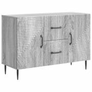 vidaXL Sideboard Grå sonoma-ek 89 x 34,5 x 60 cm Konstruerat trä