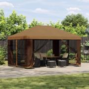 vidaXL Paviljong 4 × 3 m Beige Polyester och Stål 190 gsm
