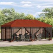 vidaXL Gazebo taköverdrag 6 x 3 m Terracotta Polyester 190