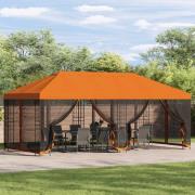vidaXL Gazebo taköverdrag 6 x 3 m Orange Polyester 190