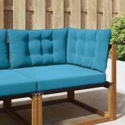 vidaXL Utomhus Soffa Kudde 3 pcs Kungsblå Polyester