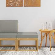 vidaXL Utomhus Hocker Massivt Akaciaträ Vit