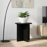 vidaXL Växtställ 2 pcs Svart 40 x 40 x 40 cm Konstruerat trä