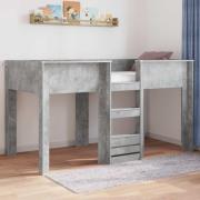 vidaXL Köksbädd för barn Betonggrå 90 x 200 cm Konstruerat trä