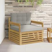 vidaXL Utomhussoffa Polyester Vit