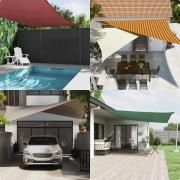 vidaXL Solskugge segel Orange och Brunt 4 x 2 m 100% polyester oxford