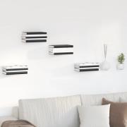 vidaXL Flytande hylla med hylla 8 pcs Vit 6 x 10,8 x 6,6 cm