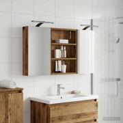 vidaXL Badrumsskåpsset 3 pcs 100 x 10,5 x 50 cm Konstruerat trä
