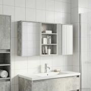 vidaXL Badrumsskåpsset 3 pcs 126 x 16 x 62.5 cm Konstruerat trä