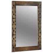 vidaXL Väggspegel Valnöt Brun 70 x 50 cm Konstruerat trä och glas