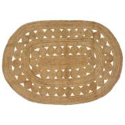 vidaXL Matta Brun 122 x 183 cm Jute