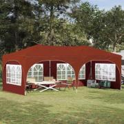 vidaXL Pop-up Partytält Terracotta 575 x 288 x 245 cm Oxford Tyg
