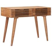 vidaXL Skrivbord med låda med lagring Naturfärg 100 x 48 x 76 cm