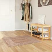 vidaXL Mattlöpare MARSA Vit 100 x 100 cm Polyester och PVC