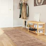 vidaXL Mattlöpare MARSA Vit 100 x 250 cm Polyester och PVC