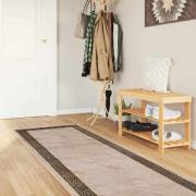 vidaXL Mattlöpare MARSA Svart 80 x 400 cm Polyester och PVC