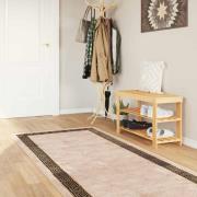 vidaXL Mattlöpare MARSA Svart 100 x 250 cm Polyester och PVC