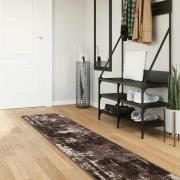 vidaXL Mattlöpare MARSA Svart 50 x 250 cm Polyester och PVC