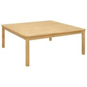 vidaXL Kaffeebord Ljus akacia 110 x 110 x 45 cm Massivt Akaciaträ