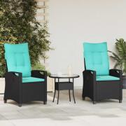 vidaXL Trädgård Stol 56 x 64 x 94 cm stål