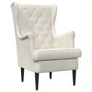 vidaXL fåtölj Kräm Sammet