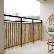 vidaXL Trädgårdsstängsel Karbomiserad 500 x 80 cm Vass