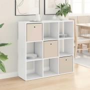 vidaXL Sideboard med låda Vit 102 x 31 x 99,5 cm