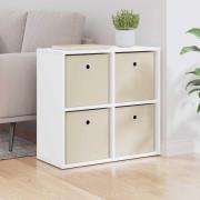 vidaXL Sideboard med låda Vit 59,5 x 27 x 57 cm