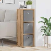 vidaXL Sideboard med låda Artisan Ek 30,5 x 27 x 84,5 cm