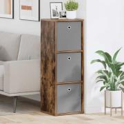 vidaXL Sideboard med låda Rökt ek 35 x 32 x 99,5 cm