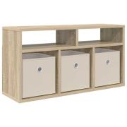 vidaXL Lågskåp med låda Sonoma-ek 72 x 22,5 x 38 cm
