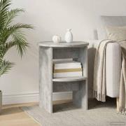 vidaXL Sidokabinett BetongGrå Ø40 x 50 cm Konstruerat trä