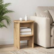 vidaXL Sidokabinett Artisan Ek Ø40 x 50 cm Konstruerat trä