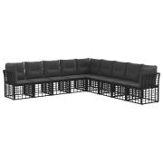 vidaXL Utomhussoffset Svart Polyester