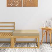 vidaXL Utomhuspall Polyester Vit