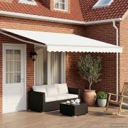 vidaXL Elektrisk Retraktabel Markis Vit 4 × 3 m