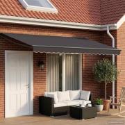 vidaXL Elektrisk Retraktabel Markis Antracit 4,5 × 3 m