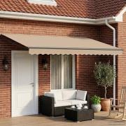 vidaXL Elektrisk Retraktabel Markis Beige 5 x 3 m
