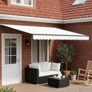 vidaXL Elektrisk Retraktabel Markis Vit 5 x 3 m