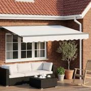 vidaXL Elektrisk Retraktabel Markis Vit 3 x 2 m