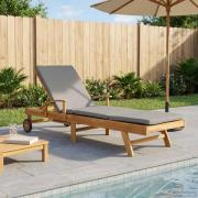 vidaXL Solstol 100% Polyester Solid-Teak