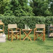 vidaXL Matstol Brun och beige 56 x 54 x 87 cm Massivt teakträ