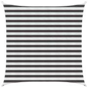 vidaXL Solsätt segel Antracit och vitt 2 x 2 m HDPE