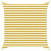 vidaXL Solsätt segel Gul och Vit 3,6 x 3,6 m HDPE