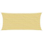 vidaXL Solsätt segel Gul och Vit 2 x 4,5 m HDPE