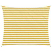 vidaXL Solsätt segel Gul och Vit 2,5 x 4 m HDPE