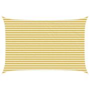 vidaXL Solsätt segel Gul och Vit 3 x 4,5 m HDPE