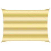 vidaXL Solsätt segel Gul och Vit 3,5 x 5 m HDPE