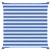 vidaXL Solsätt segel Blå och Vit 4 x 4 m HDPE