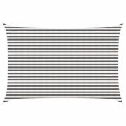 vidaXL Solsätt segel Ljusgrå och vit. 3 x 4,5 m HDPE